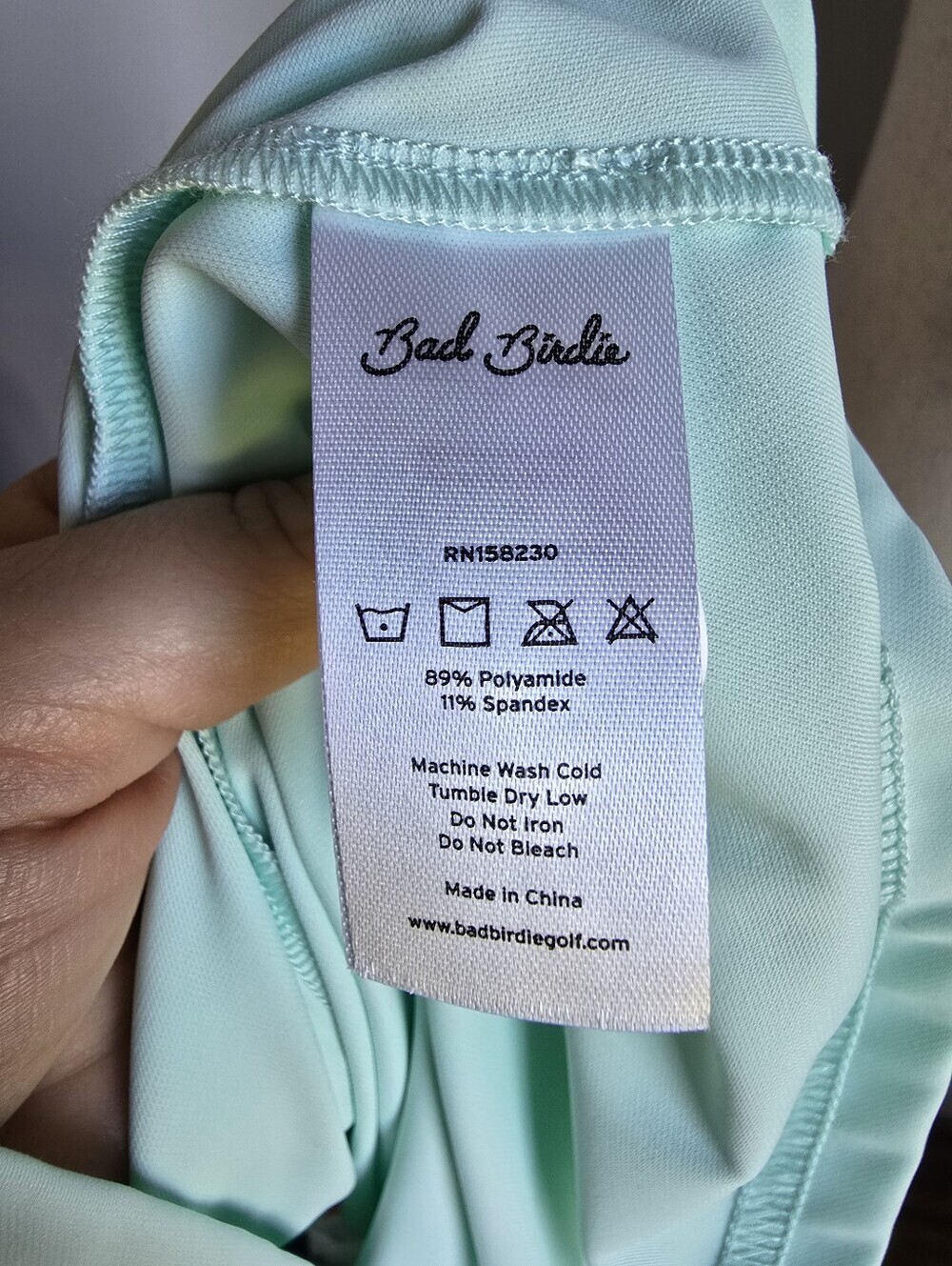 Bad Birdie NEW Blade Minty Fresh Green Sleeveless Womens Golf Polo SZ XL Sporty - Picture 13 of 14